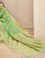 Malhari Cotton Saree Green (KV/V4)