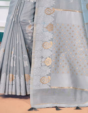 Design Mantra Cotton Saree Grey