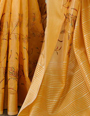 Kalakaari Cotton Silk Saree Daffodil Yellow (AV/V1)