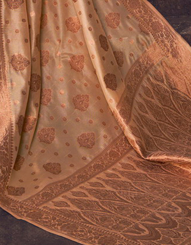 Kimaya Cotton Silk Saree Beige (AV/V1)