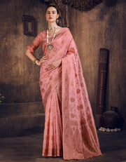 Kimaya Cotton Silk Saree Pink (AV/V1)