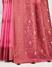 Kimaya Cotton Silk Saree Pink (AV/V2)