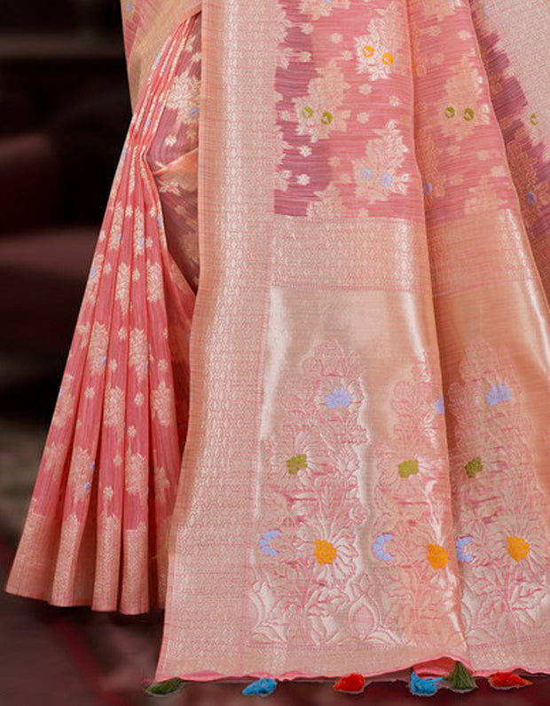 Sumaya Vol-1 Cotton Saree Pink