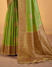 Andaz Cotton Saree Green (CC/V1)