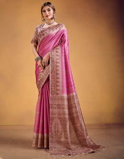 Andaz Cotton Saree Pink (CC/V1)