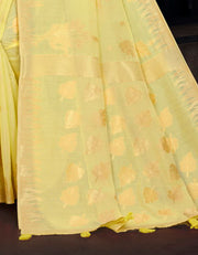 Grace Cotton Saree Yellow