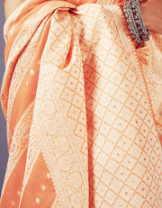 Ashavali Bandhej Saree Orange (KV/V2)