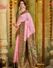 Ashavali Cotton Saree Pink (KV/V5)