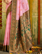 Ashavali Cotton Saree Pink (KV/V5)