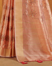 Kalakaari Cotton Silk Saree Pink (AV/V2)