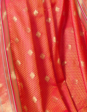 Rajkumari Khun Saree Pink & Orange