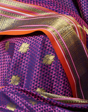 Rajkumari Khun Saree Purple