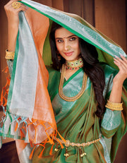 Rajsheela Khun Saree Green