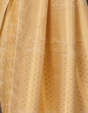 Silk Diamond Kanjivaram Silk Saree Golden