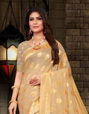 Soham Prisha Cotton Saree Golden