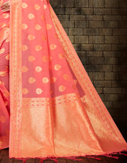 Soham Prisha Cotton Saree Pink