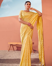 Sur Mantra Cotton Saree Yellow (KV/V2)